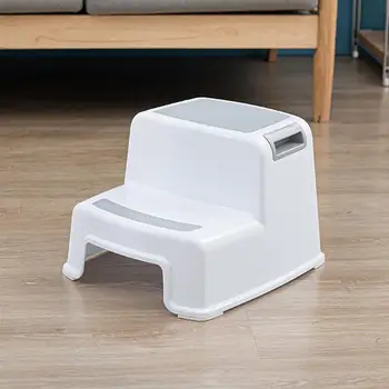 

1PC 2 Step Stool Toilet Potty Training Slip Resistant Stool with Side Grip for Kids Toddler
