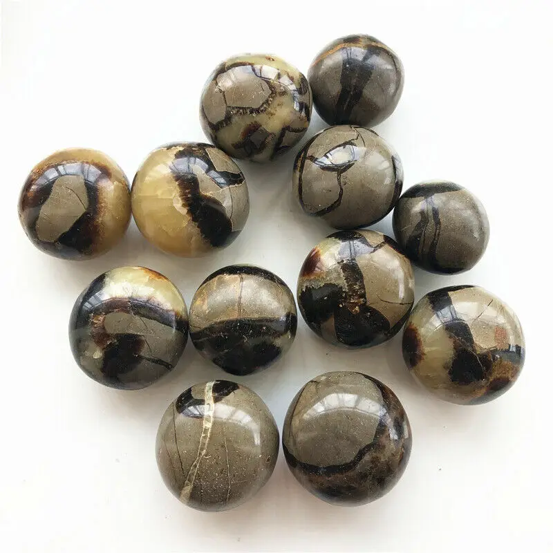 1 шт. натуральный Septarium Septarian пальмовый массаж камни Минеральные с лечебным действием, Образцы натуральных камней и минералов