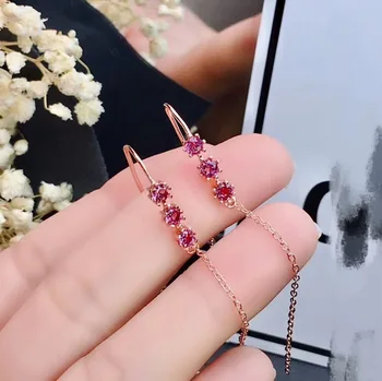 

Garnet Earring Natural And Real Garnet Earring 925 sterling silver Fine jewelry Garnet Earring