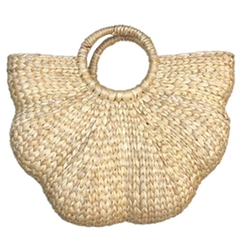 

ABDB-Rattan Bag Beach Straw Totes Wiker Basket Bag Women Big Jumbo Summer Bucket Bags Wove Natural Handbag Chic Fashion
