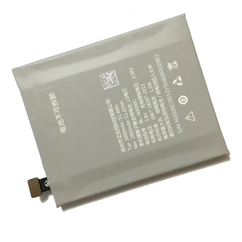BL-N3000C для IUNI I1 Dual 4G литий-полимерные батареи для IUNI I1 Dual 4G батарея для сотового телефона 3000mAh