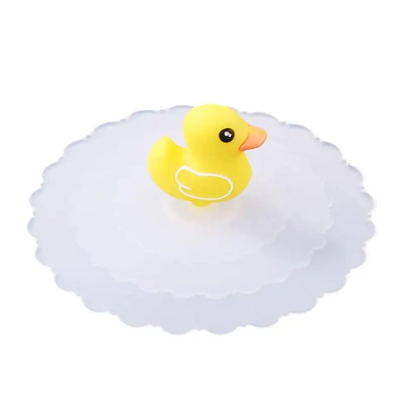 Прочный силиконовый чехол для чашки тонкий дизайн мультяшная прозрачная красная вишня силиконовая крышка для чашки термостойкая герметичная повторная крышка - Цвет: G