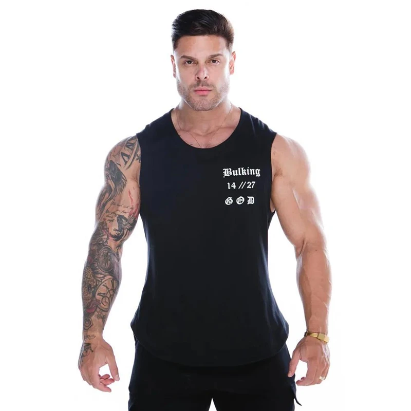 Men Tank Tops Bodybuilding Stringer Fitness Singlets Gyms Clothing Mens Sleeveless Shirt Vest debardeur homme ropa de hombre