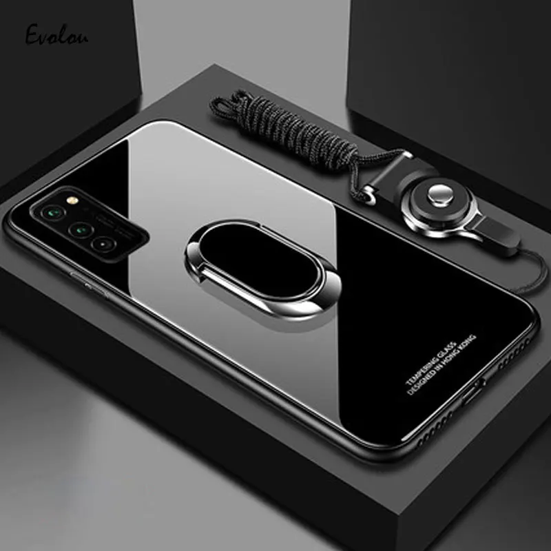 Per Samsung Galaxy M51 Custodia Cover In Vetro Temperato Anello Cover Per Samsung A01 M01 Core Note 20 Ultra A51 A71 5G A21S M31 Custodia Posteriore