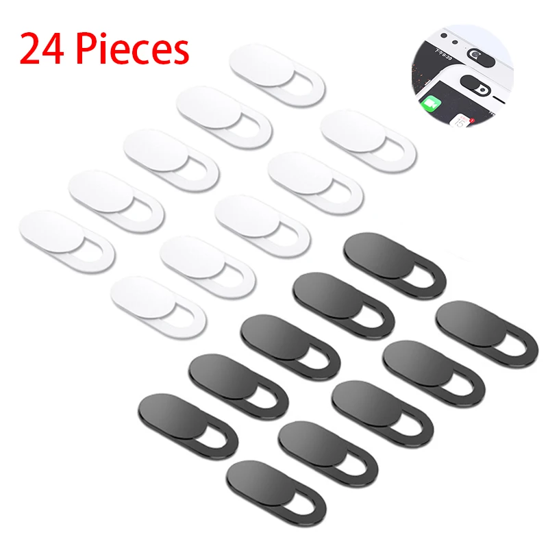 6/12/24PCS Plastic Webcam Cover Phone Lens Stickers for Apple iPhone Samsung Xiaomi Privacy Slider Camera Laptop | Мобильные