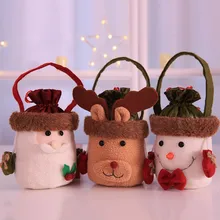 Рождественская Компактная сумка для покупок детский сладкий подарок в сумочке украшение мешок для подарков Рождественский подарок карман рождественские украшения