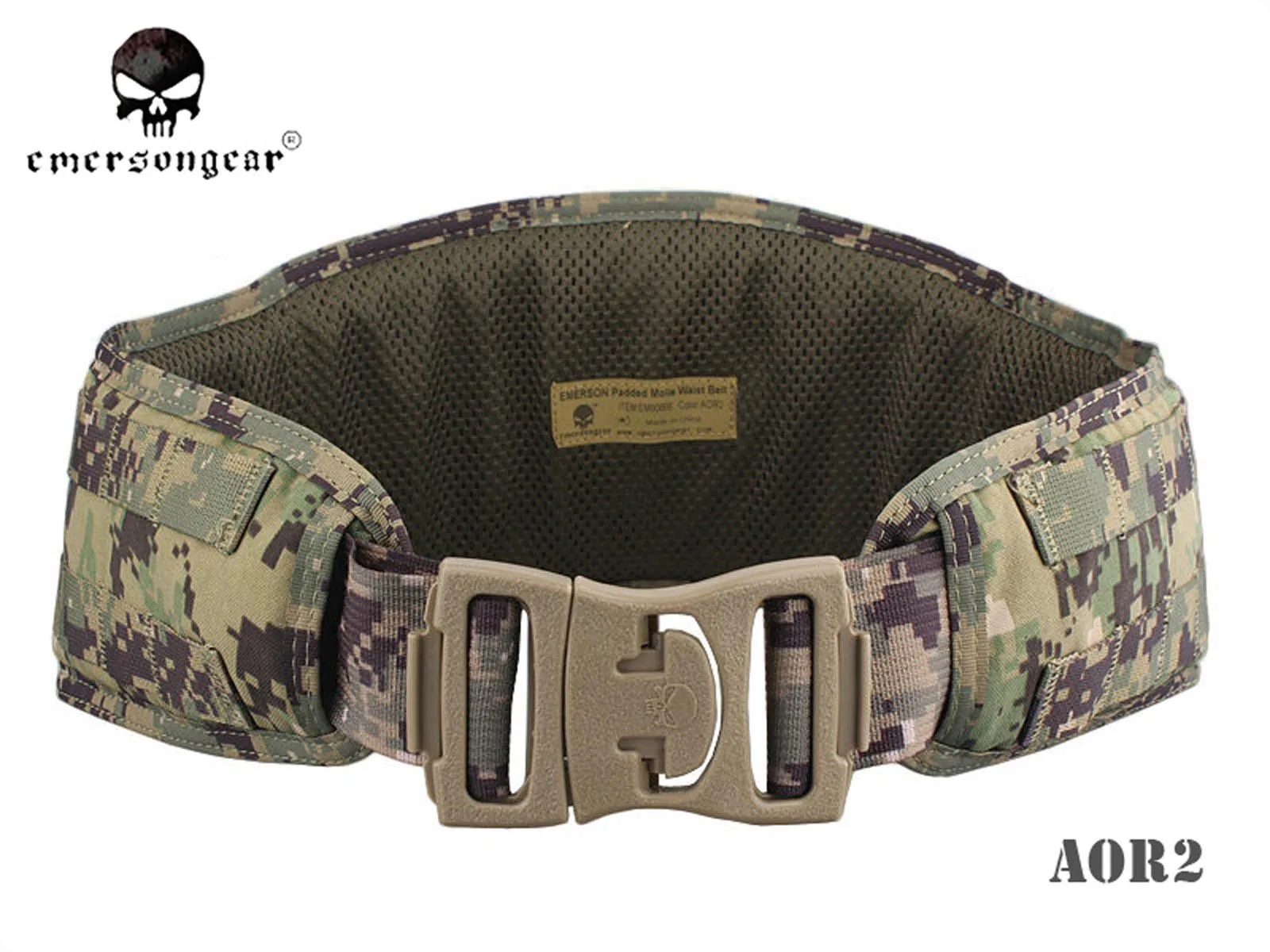 EmersonGear-Padded Molle Waist Belt, Airsoft Combat Waistband, Tactical EM9086