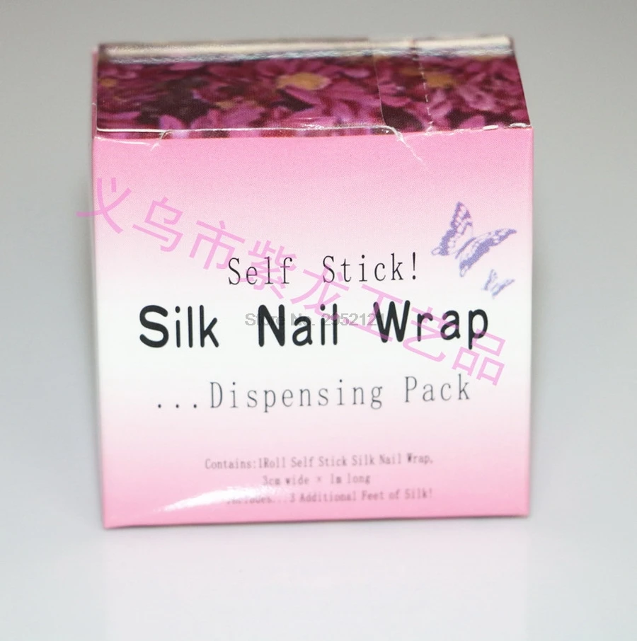 By Dhl 500pcs Nail Fiberglass & Silk Nail Wrap Nail Polish Gel