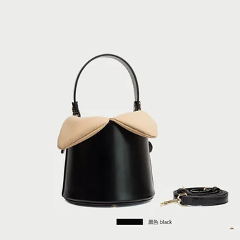 

Women's bag 2020 new niche design bucket bag net red handbag retro fashion shoulder messenger wild small bag