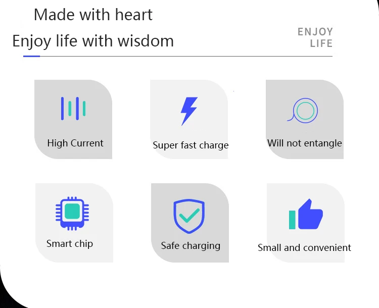 Модный USB кабель для быстрой зарядки для Iphone TYPE-C Micro USB Android IOS линия передачи данных для Xiaomi Redmi