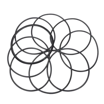 

10 PCS Metric O Rings Black Nitrile Rubber 100 mm OD 3 mm Thickness