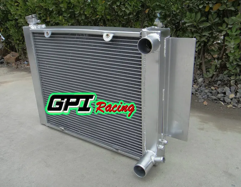 NEW ALUMINUM RADIATOR FOR MAZDA RX2 RX3 RX4 RX5 69-83 MT S1 S2 WITH HEATER PIPE