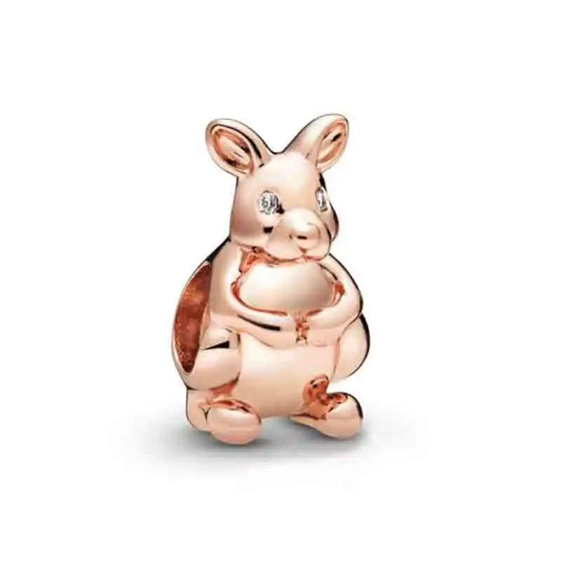 PDB ZZ 70 925 серебро зима Шарм коала кенгуру лошадь Очаровательная Снежинка из бисера Подходит для DIY браслет женские ювелирные изделия - Цвет камня: 788482C01