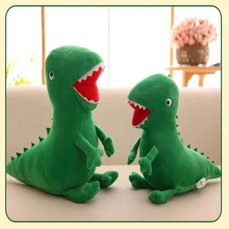 Высокое качество Mr. Плюшевый динозавр кукла игрушка Аниме Мягкие Детские подарки зеленый Забавный популярный плюшевый Кукла игрушка Рождественский подарок