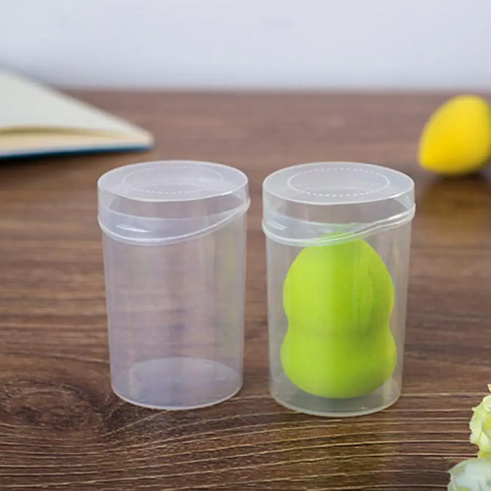 

Round Plastic Box Case Gourd Shape Powder Puff Sponge Storage Empty Container Storage Boxes & Bins