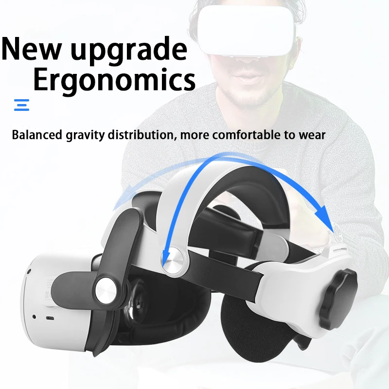 Oculus Quest 2 Head Strap VR M2 F2 Adjustable Headset VR Glass Oculus Quest 2 Accessories Mount Face Padding VR Stand Helmet