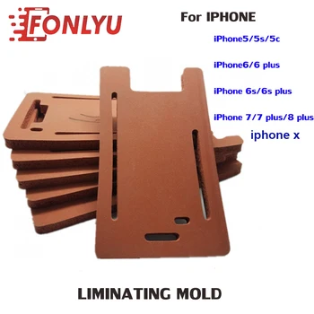 

1pc Rubber Mold Glass LCD OCA Screen Laminating Mould Pad With Frame Space For iPhone 5 5S 5C 6 PLUS 6S PLUS 7 PLUS 8 PLUS X