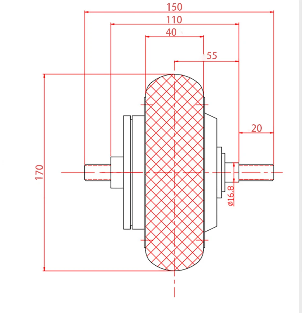 36v 350W " Мотор Ступицы Колеса, барабанный тормозной двигатель для электроскейта, электрический скейтборд