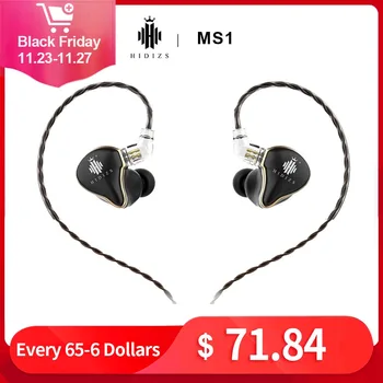 

Hidizs Mermaid MS1 HiFi Audio Patented Dynamic Diaphragm In-Ear Monitor earphone IEM with Detachable Cable 2Pin 0.78mm Connector