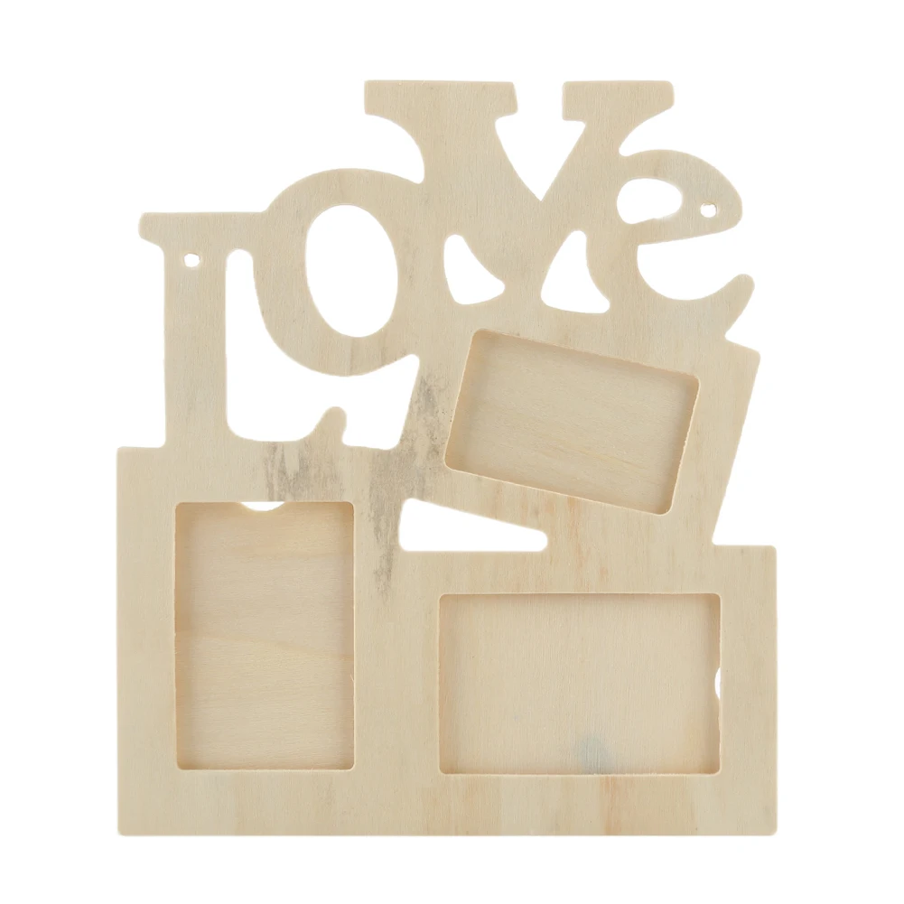 1 шт. деревянная фоторамка в форме сердца сделай сам|Рамка| |