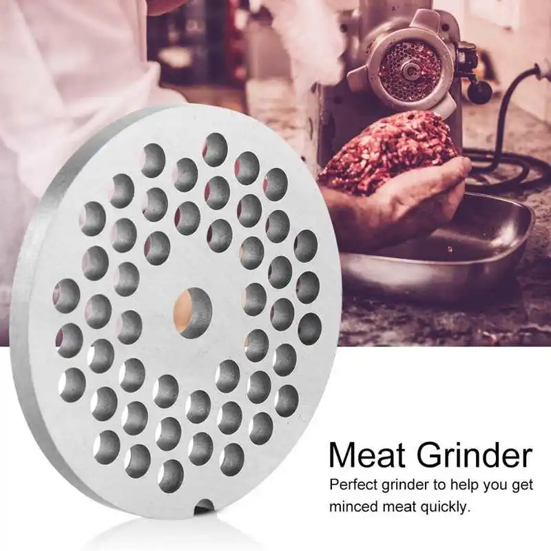 Meat Grinder Spare Parts 3mm / 5mm / 7.5mm Hole Meat Grinder Crusher Mincer Plate Disc Knife Steel Alloy
