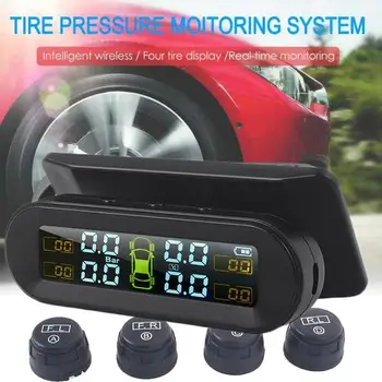 

Car External Tire Pressure Monitoring System Wireless USB Solar Charging Universal Tire Pressure Monitor Car Dashboard Alarm