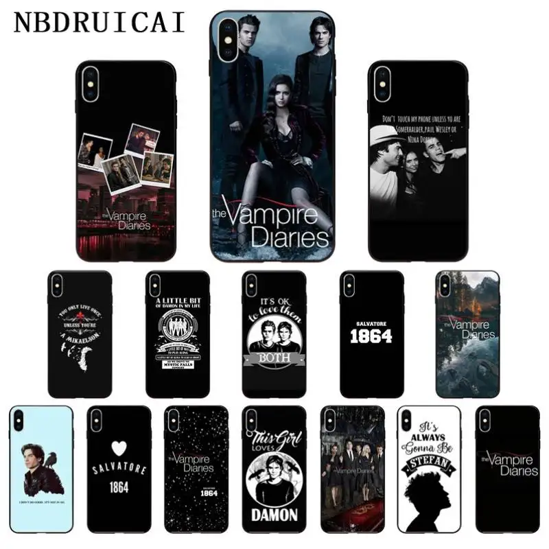 Чехол для iPhone 11 pro XS MAX 8 7 6 6S Plus X 5 5S SE XR с изображением дневников вампира Стефана