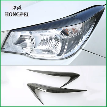 

Car styling Headlight Head Light Lamp Eyebrow Decorative Cover Sticker Trim For Subaru Forester 2013-2017 Exterior Auto Parts