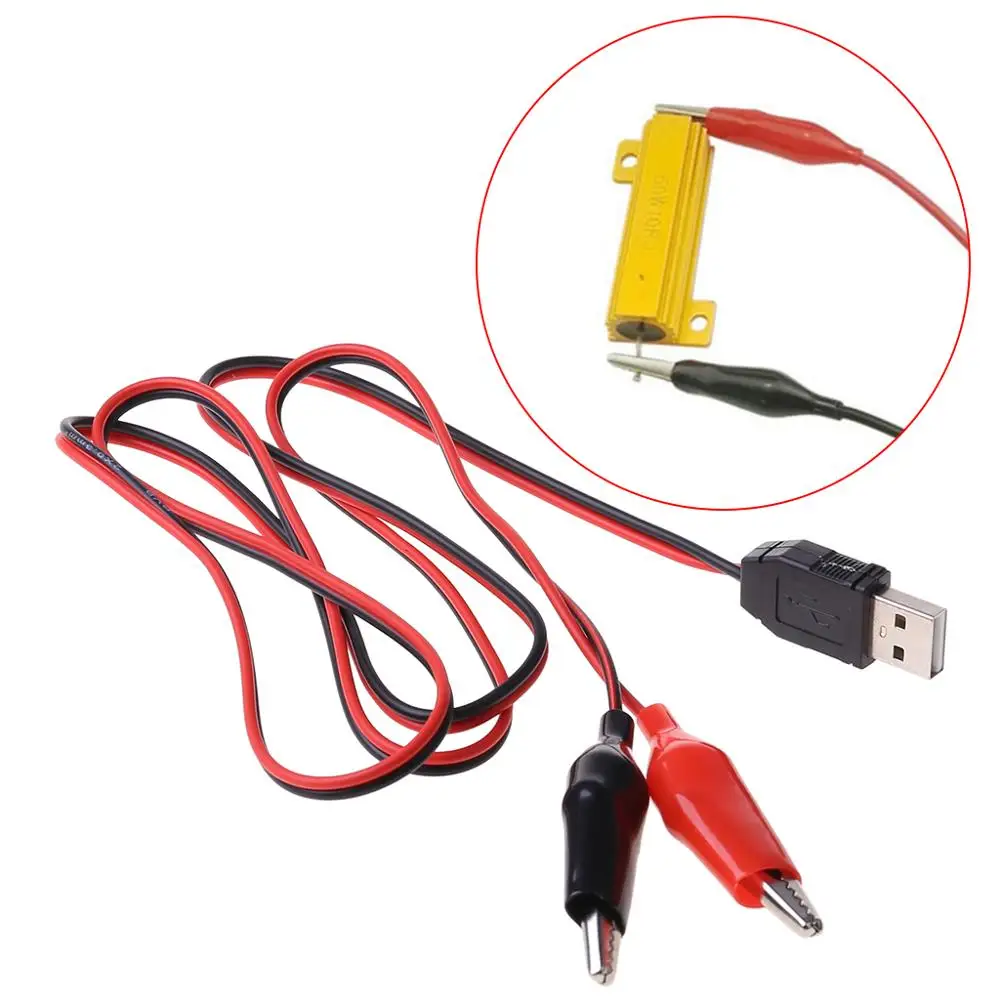 Медные зажимы типа крокодил с проводом Штекерный USB разъем испытательные выводы