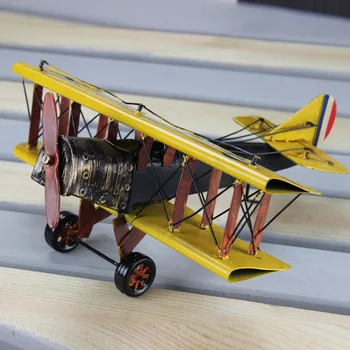 

World War Era Airplane Model Retro Biplane Aircraft Aviation Decoration Military Fighter Plane Model Toys for Children Adults