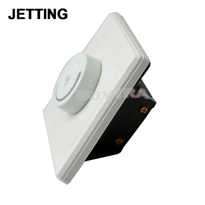 Ceiling Fan Speed Control White Switch Wall Button anti-flame PCmaterial Control Switch AC220V 10A 86x86mm