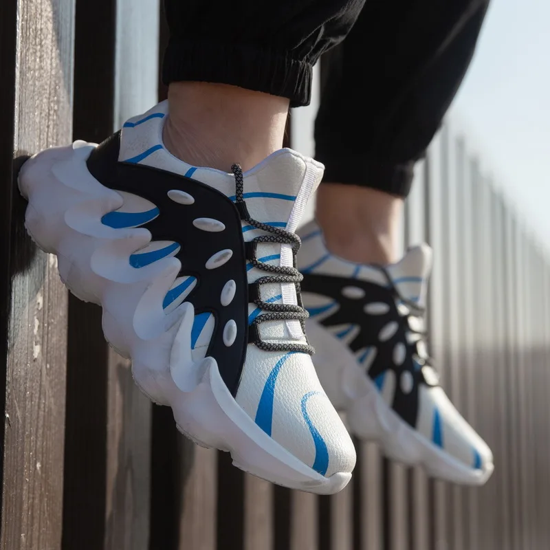 Мужские повседневные уличные кроссовки коричневые дышащие мужские из