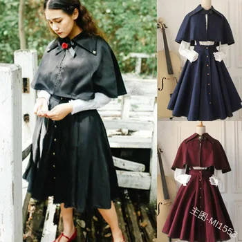 

Gothic Vintage Dress Cosplay The shawl straps dress princess skirt