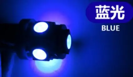 10 шт. светодиодный фонарь для автомобиля BA9S 5050 5SMD T4W H6W 363 12 В сигнал поворота для чтения свет габаритная лампа синий красный зеленый желтый - Испускаемый цвет: Blue