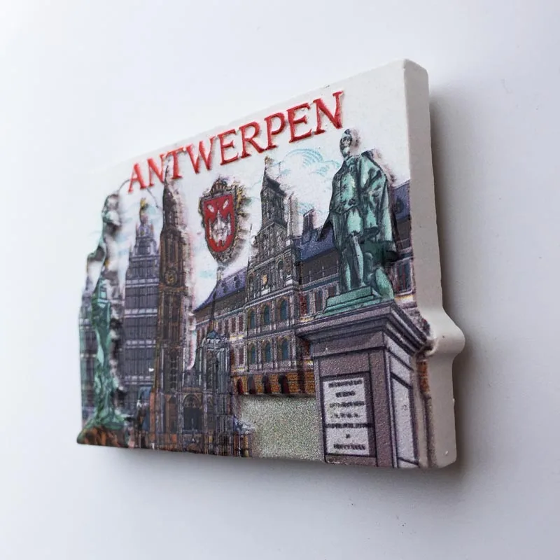 Belgium Antwerp network красные аттракционы коллекции путешествия памятные монеты магнитные стикеры на холодильник
