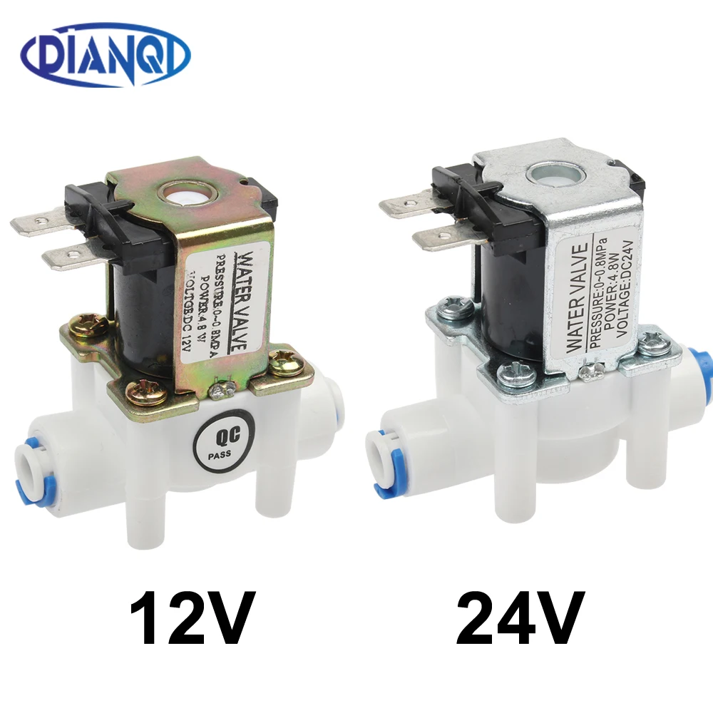 Válvula solenoide eléctrica NC, interruptor magnético de flujo de entrada de aire y de agua, de DC 12V, dispensador magnético de lavadora de 1/4 pulgadas, de 12V, 24V y 220V