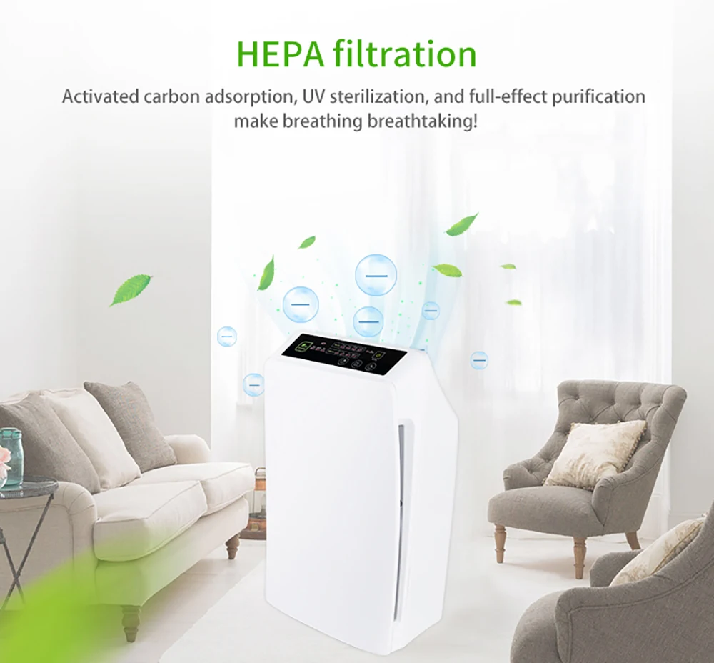 

Лучший выбор, умный портативный мини-очиститель воздуха с отрицательными ионами, комнатный очиститель воздуха, Hepa-фильтр для домашнего использования