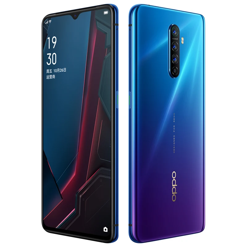 DHL Быстрая сотовый телефон Oppo Reno Ace Snapdragon 855 Plus Android 9,0 6," 90 Гц 12 Гб ОЗУ 128 Гб ПЗУ МП 65 Вт Super VOOC