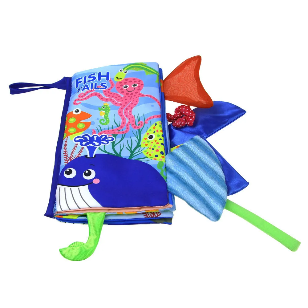 New Cloth Book infant Boys Girls Intelligence Development Educational Toys Baby reading book toys for kids up to a year #B
