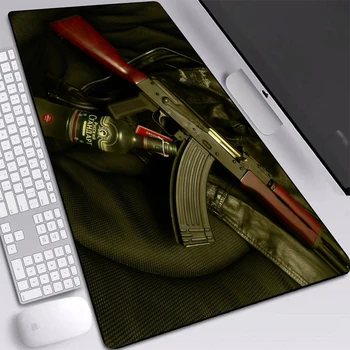 

Gun Cool Mat Mice Big Full Desktop Personality Pads Eco-friendly Material Mouse-pad Non-slip Speed-control Gaming Play Mat