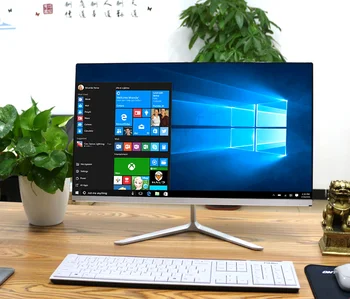 شراءوحدة المعالجة المركزية I5 RAM 16GB SSD 1 تيرا بايت GTX1050Ti واي فاي كمبيوتر مكتبي مع 24 ''27'' بوصة FHD شاشات كريستال بلورية