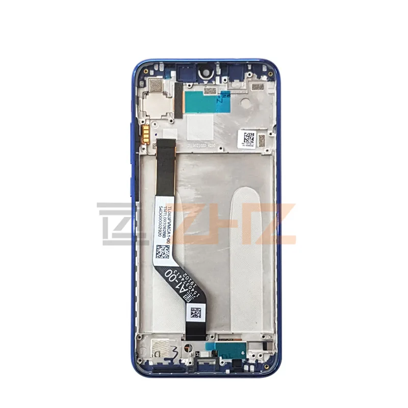 with blue frame Для xiaomi redmi note 7 ЖК-дисплей кодирующий преобразователь сенсорного экрана в сборе для redmi note 7 pro lcd+ рамка 10 сенсорных запчастей - Цвет: with blue frame