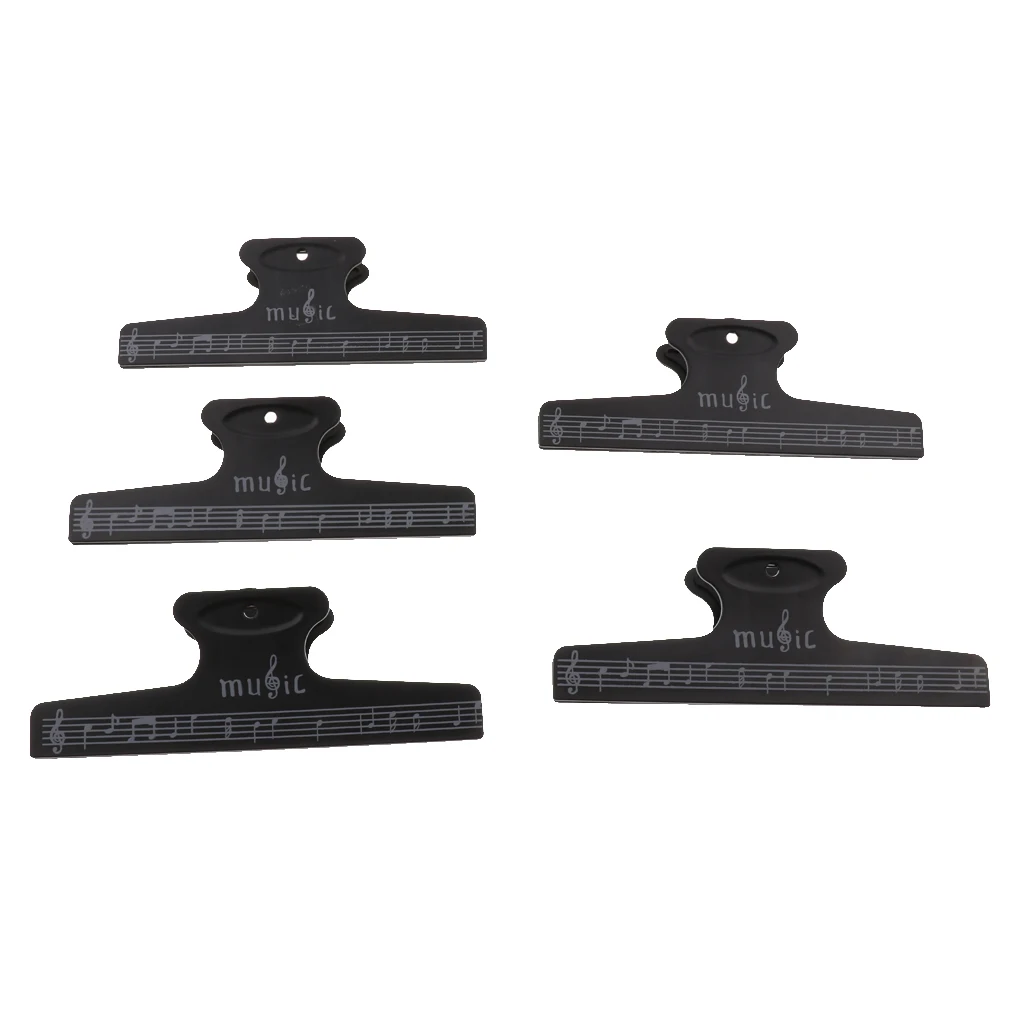 5 Pcs Music Book Note Clip Sheet Music Page Holder for Guitar Violin Player