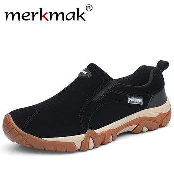 

Merkmak 2020 Brand New Quality Men Shoe Male Loafers Breathable Spring Autumn Casual Shoe Outdoor Non-Slip Men Sneakers Big Size