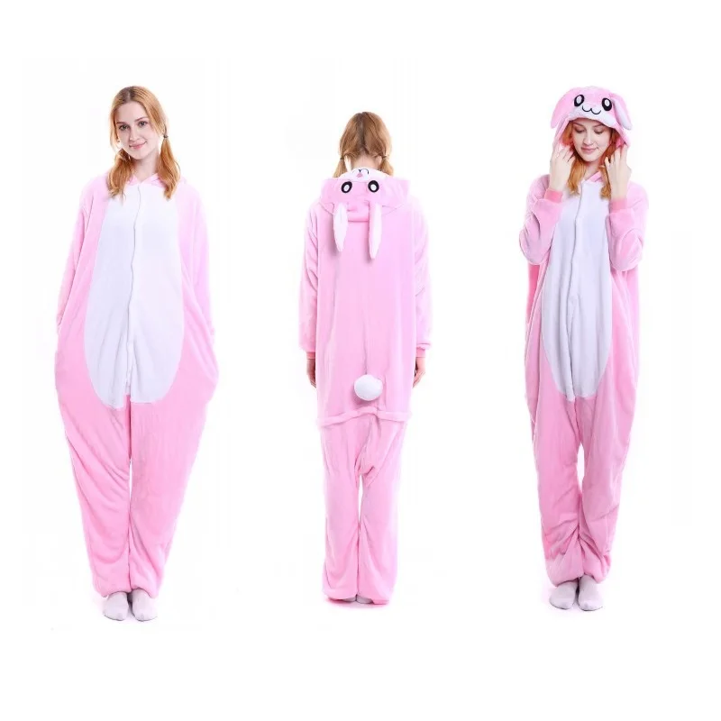 Flannel-Warm-Sleepwear-Rabbit-Animal-Pajamas-Women-Kigurumi-Long-Sleeve-Hooded-Animal-Rabbit-Onesie-One-Piece (1)