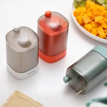 

Personality Push Type Automatic up Toothpick Box Cotton Swab Barrel Home Toothpick Dispenser Hand Pressure Toothpick Jar