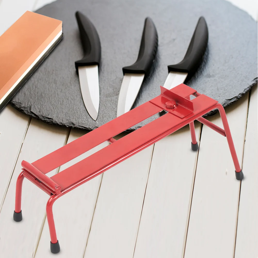 

2019 Kitchen Sharpener Anti-skid Adjustable Whetstone Bracket Household Knife Sharpening Tool Safe Study and Durable