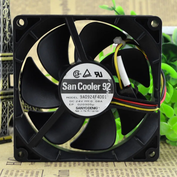 Для Sanyo 9025 24V 0.08A 3 линии Двойные бусы 9A0924F4D01 инверторный вентилятор