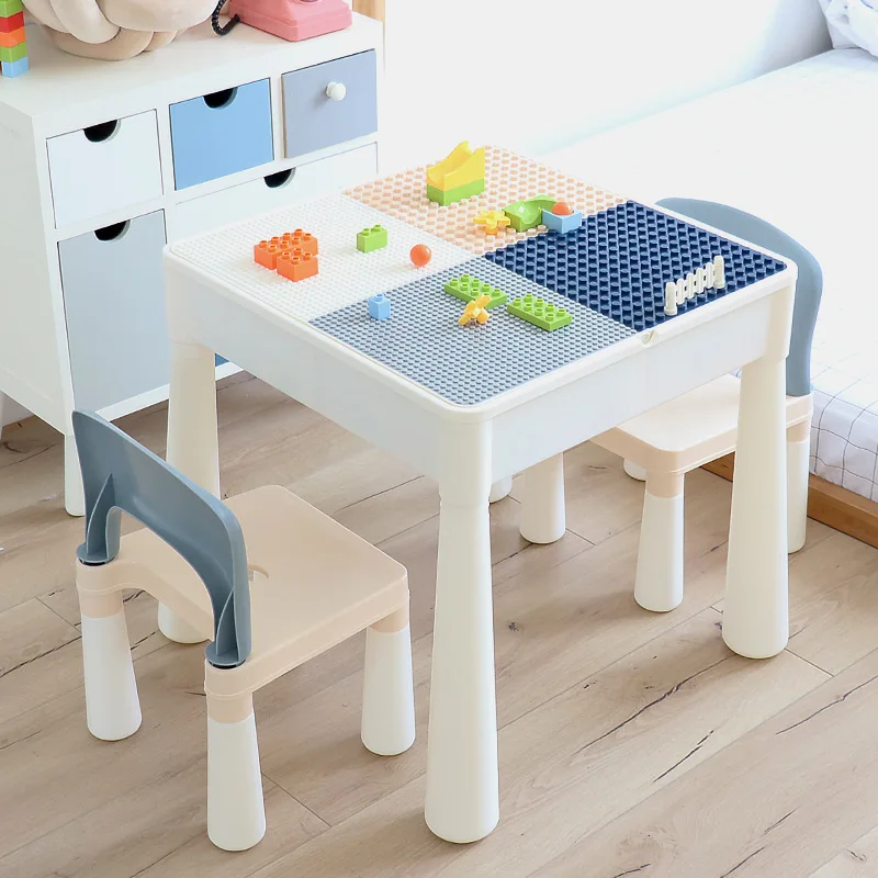 

Multifunctional building block children 3-6 years old 7 puzzle development large particles small building block assembly toys