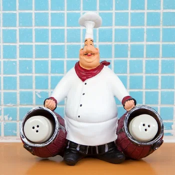

Resin Chef Figurines Retro Chef Model Ornaments Cute Mini Character People Decoration Home Restaurant Bar Cafe Decoration Crafts